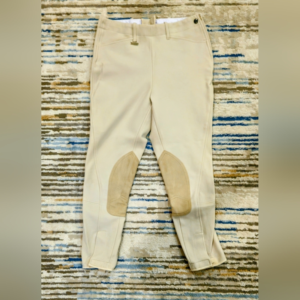 Dublim Side Zip Knee Patch Breeches